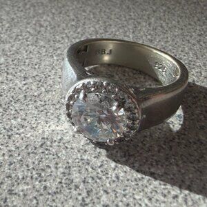 Diamondbliss Cubic Zirconia Sterling Silver Ring